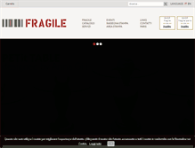 Tablet Screenshot of fragilemilano.com